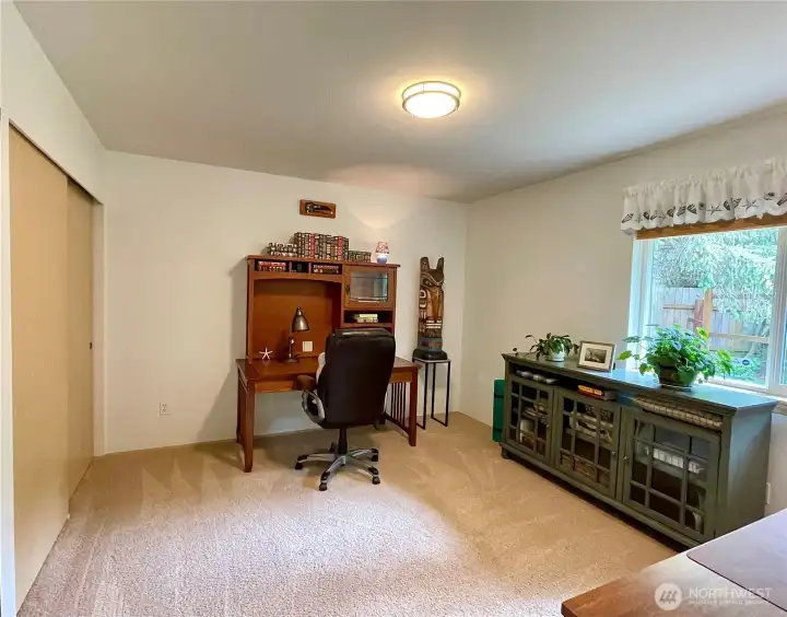 Second bedroom, right next to the bathroom.