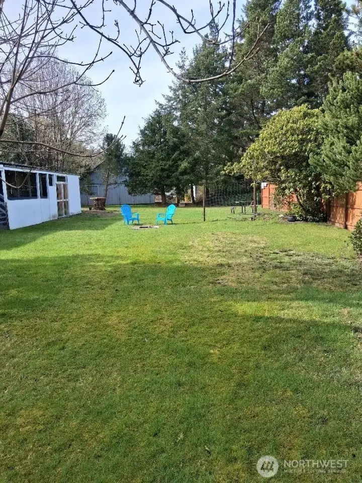 huge back yard - plenty of room for a shop