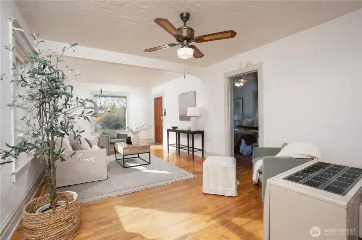 Both of the bedrooms are on the main level and have an attached bathroom with a tub/shower.