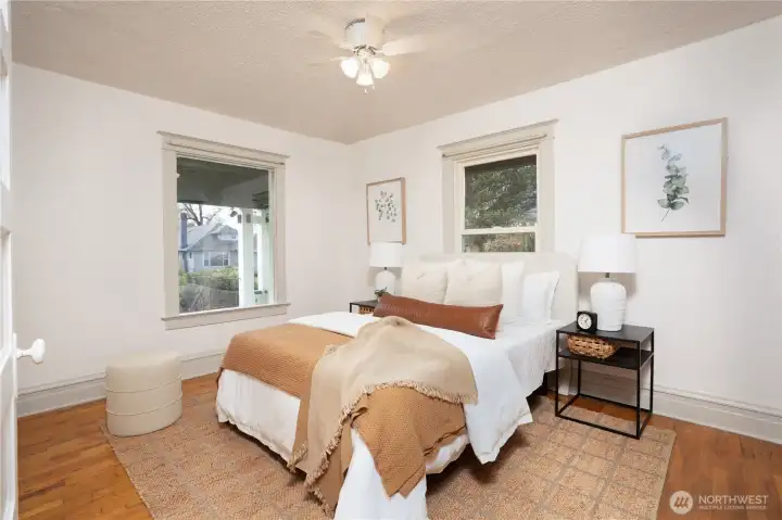 First bedroom located near the front of the home.