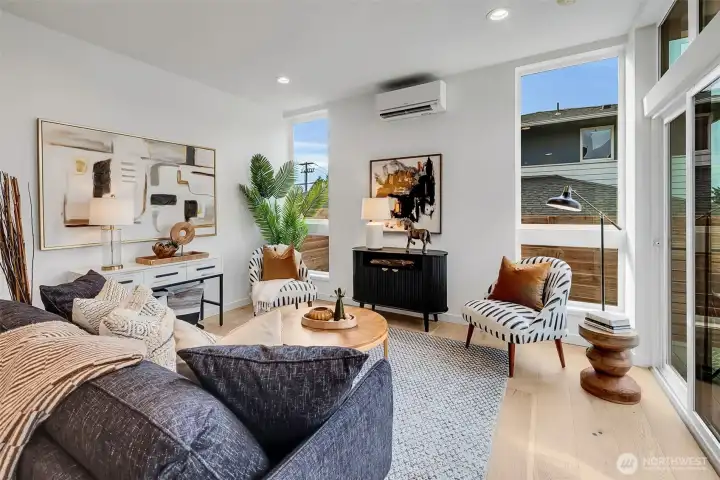 Comfortable and cozy living room.