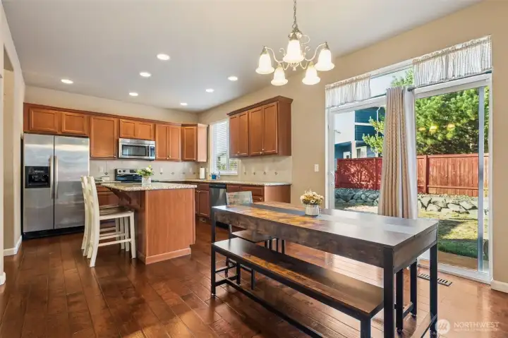 Open Concept Dining and kitchen