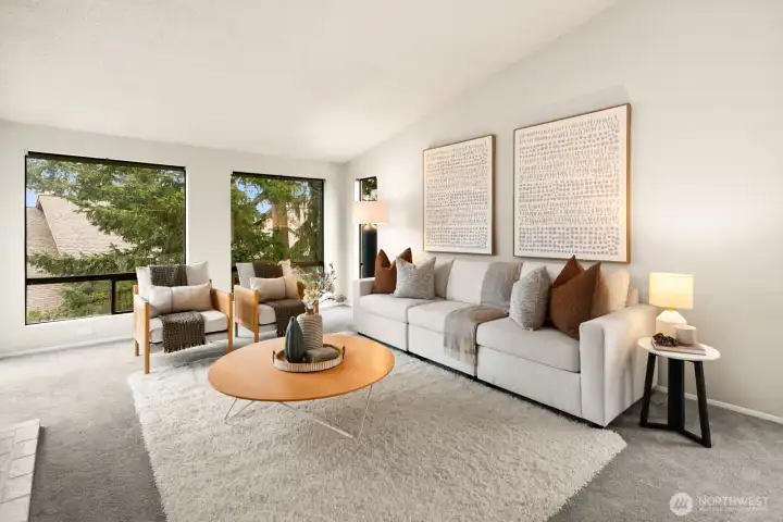 Spacious main living space with great natural light.