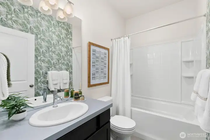 Main level full bath.