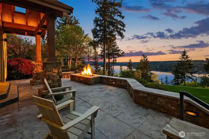 West-facing orientation capturing spectacular sunsets.