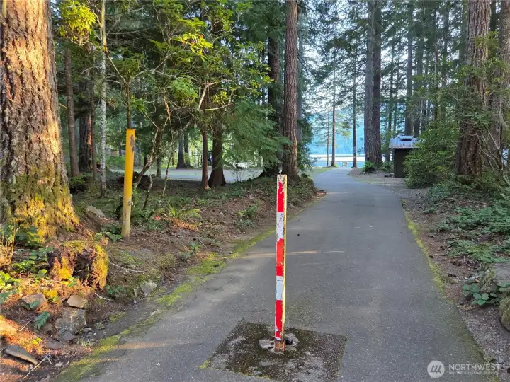 Trails to lake just a few blocks from this Special Cabin!
