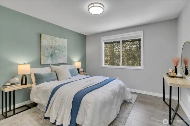 2 of the 4 good sized bedrooms
