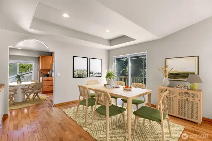 *virtually staged living and dining area* *virtually staged living and dining area*