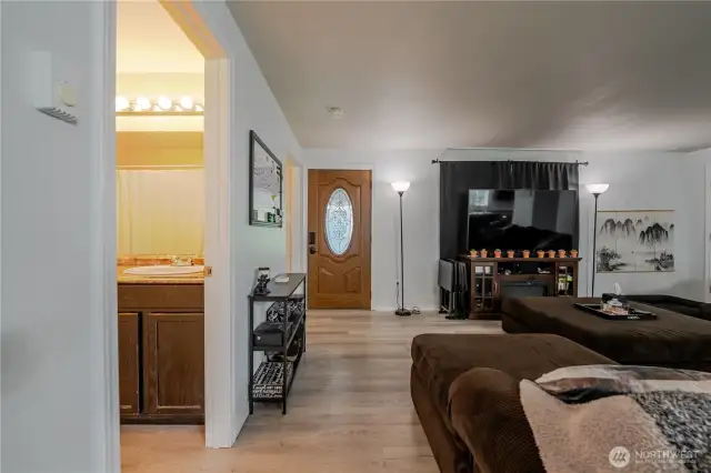 View of front door from Dining Area