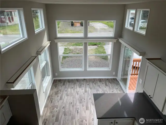 From upstairs looking down for a better feel.