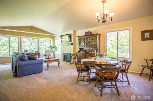 Open living space with plenty of natural light makes the space feel even more expansive.