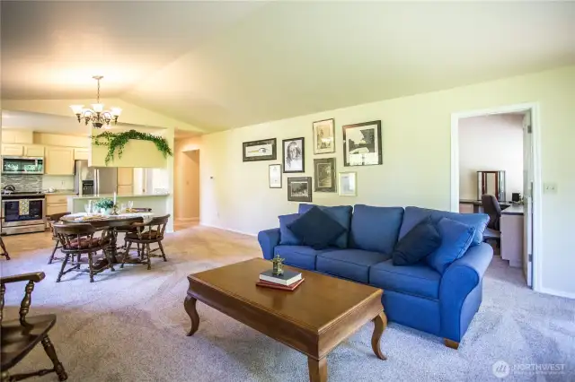 Room off the living space can be easily used as a bedroom OR office/bonus space.