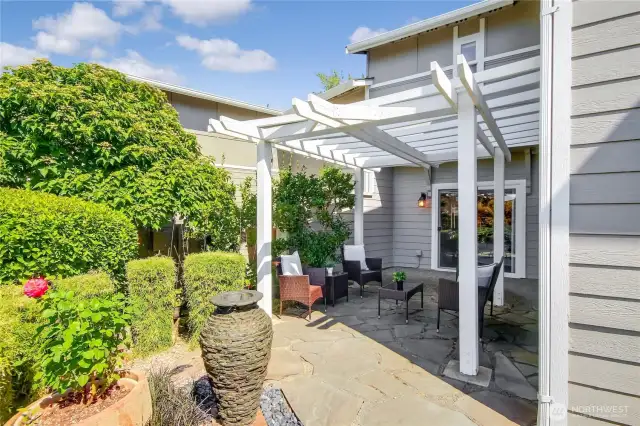 Peaceful patio area to enjoy the outdoors.