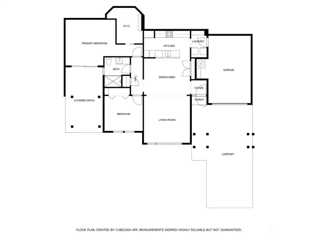 Floor plan with measurements. Buyer to verify.