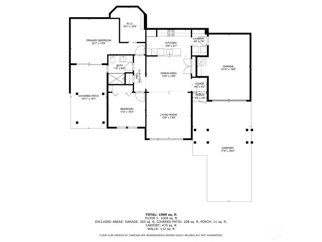 Floor plan. Buyer to verify.