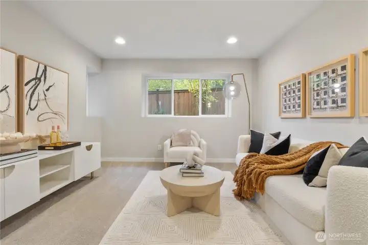 A flexible lower level offers a 4th bedroom, bonus room, and ¾ bath, perfect for guests or multi-generational living.