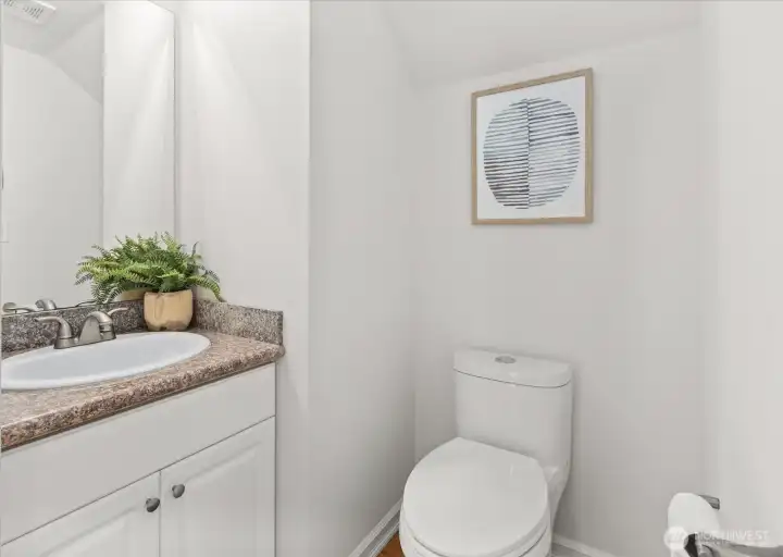 downstairs power room