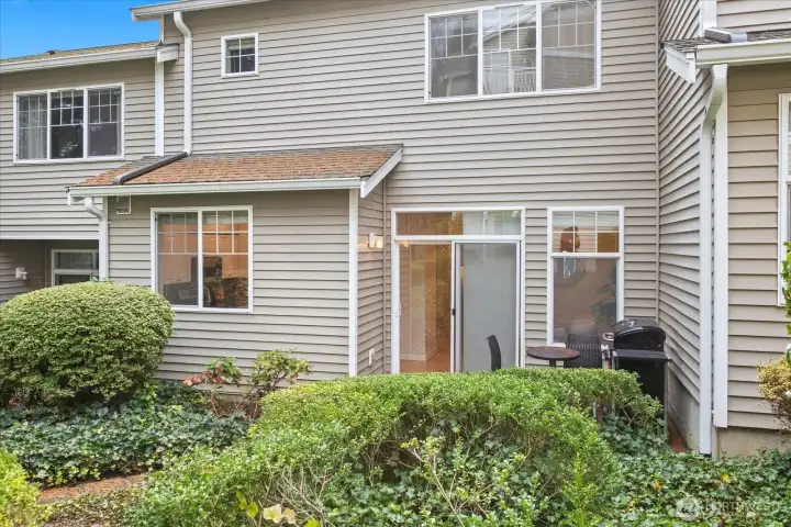 back of the building