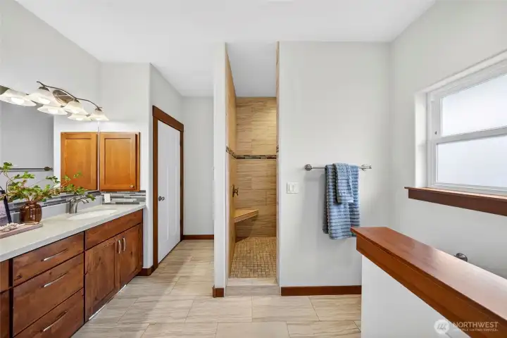 Full view of owner's en-suite bathroom.