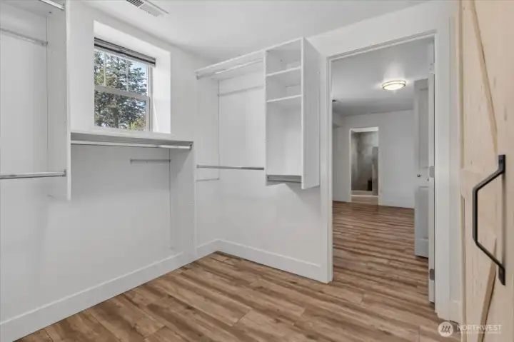 Lower Level Primary Bedroom Walk-in Closet