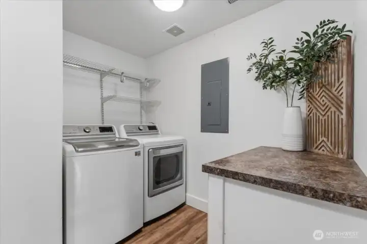 Laundry on Lower Level