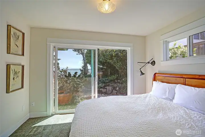 Garden and water views you can enjoy waking up to every morning.