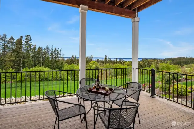 Entertain in style on the second covered deck, spanning the entire length of the home for ample outdoor enjoyment. Wide planked, low maintenance decking too.
