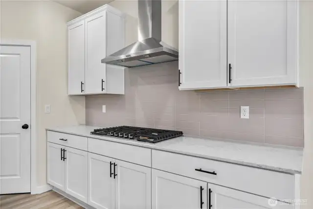 Kitchen detail of gourmet appliance package