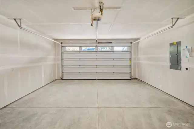 2 Car Garage with EV Outlet.