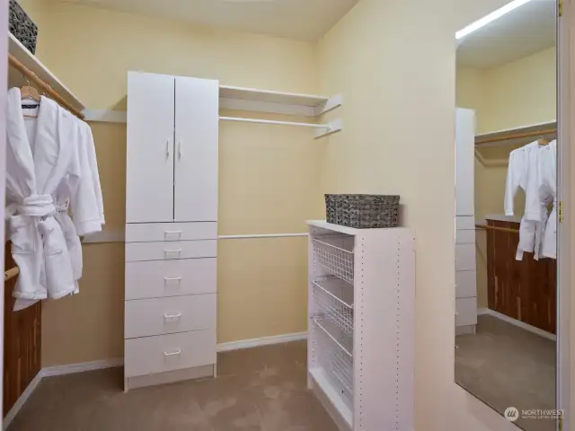 Primary walk-in closet