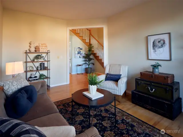 Oak hardwood floors on main level