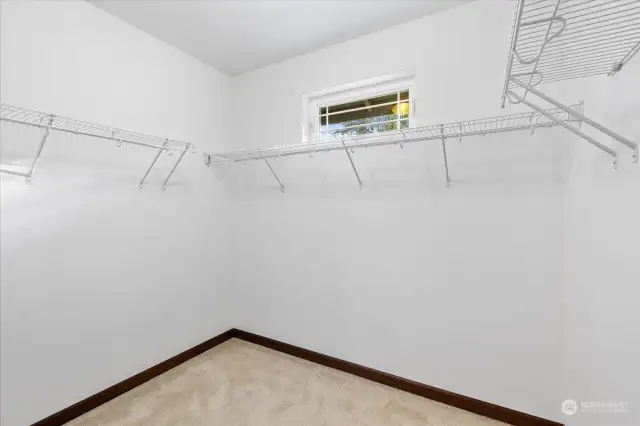 Spacious Walk-In Closet in Primary Bedroom