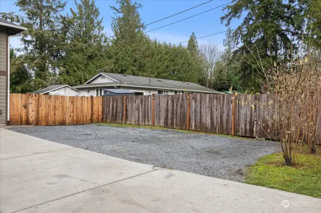 Extra Parking Space In Front of Home