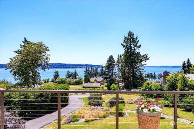 View from the huge front deck.