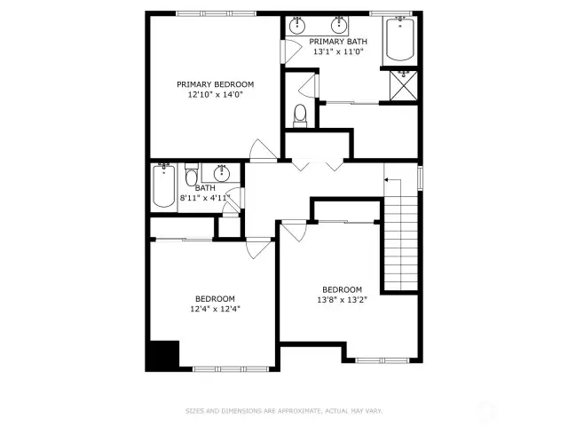 Upper floor plan