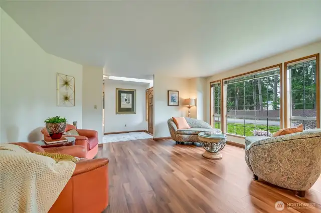 great room as you enter with beautiful open wide windows