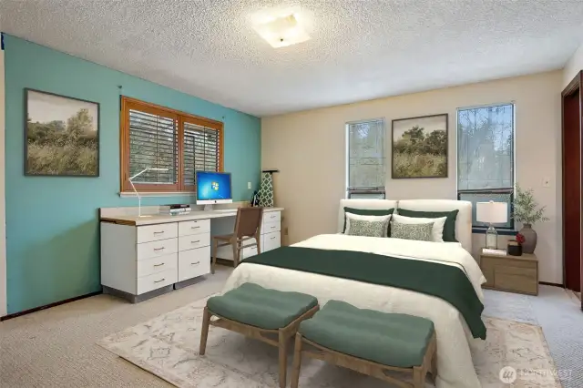 Primary bedroom-virtually staged