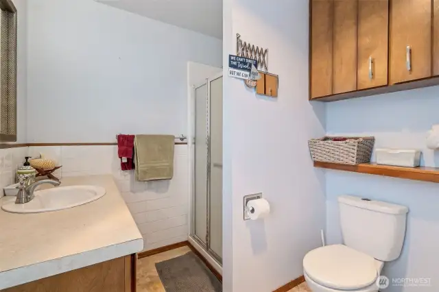 Bathroom off the primary bedroom