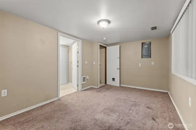 basement bedroom