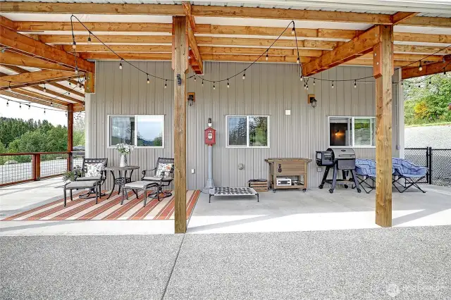 Large Patio with views to The Cove