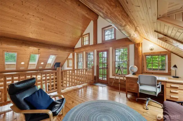 The loft complete with its own deck.