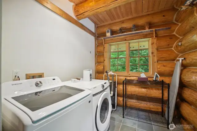 Laundry room on the main floor.