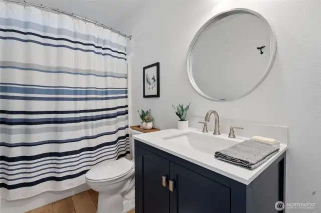 Second floor full bath.