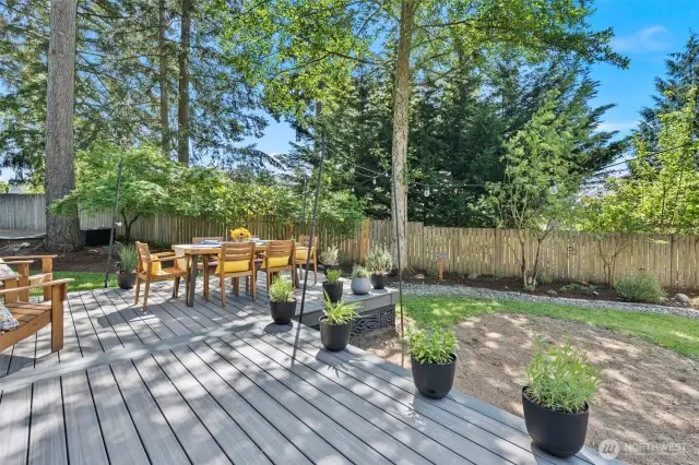 The private backyard.