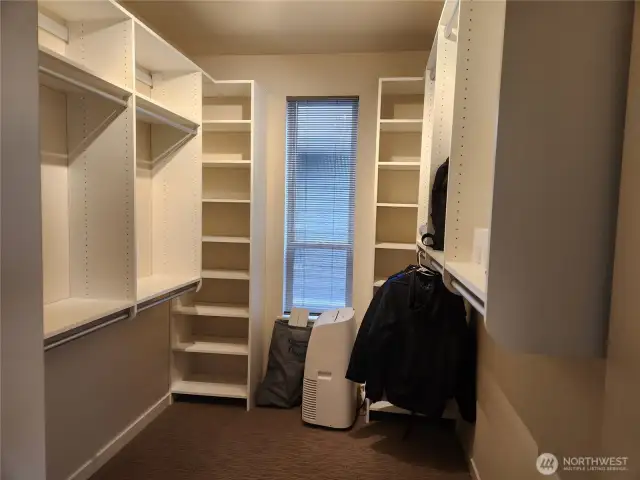 Primary walk-in closet