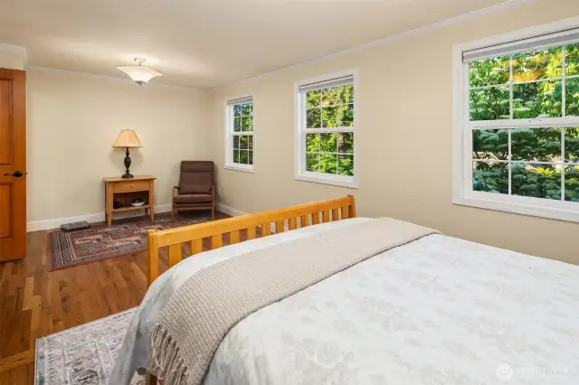 Spacious with it's own sitting area.
