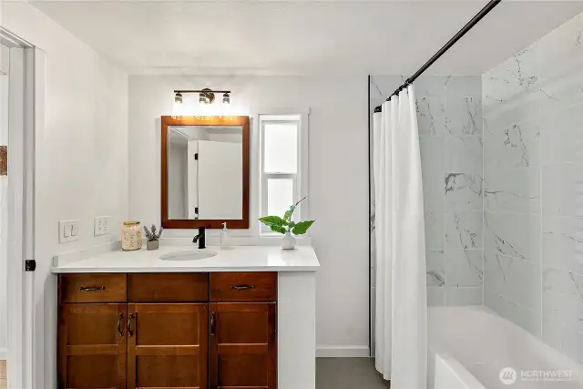 SECOND COMPLETELY REMODELED BATH