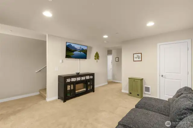 Enjoy the ease of having the washer and dryer on the same level as the bedrooms and bath—perfect for streamlining everyday living.