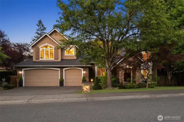 Stunning twilight exterior.