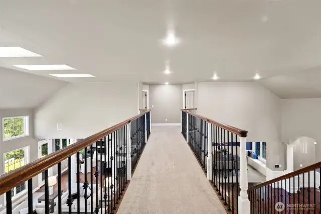 Gorgeous walkway that leads to two more bedrooms.